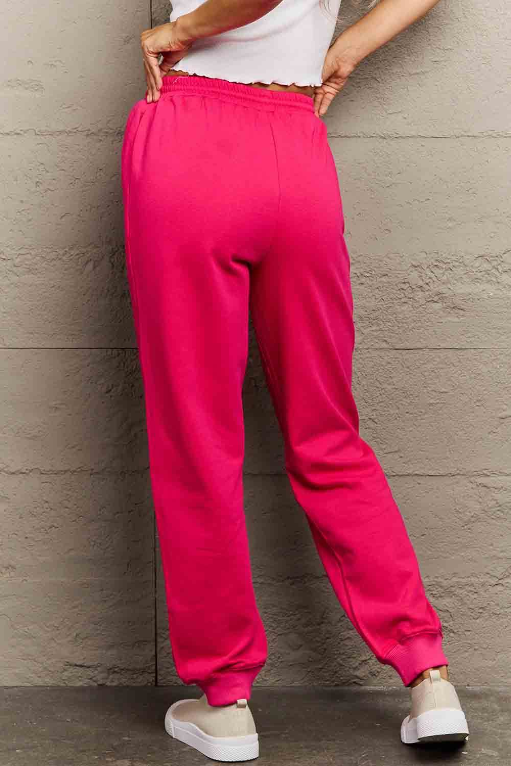 Simply Love Simply Love Full Size Drawstring DAY YOU DESERVE Graphic Long Sweatpants - Fashions Envy