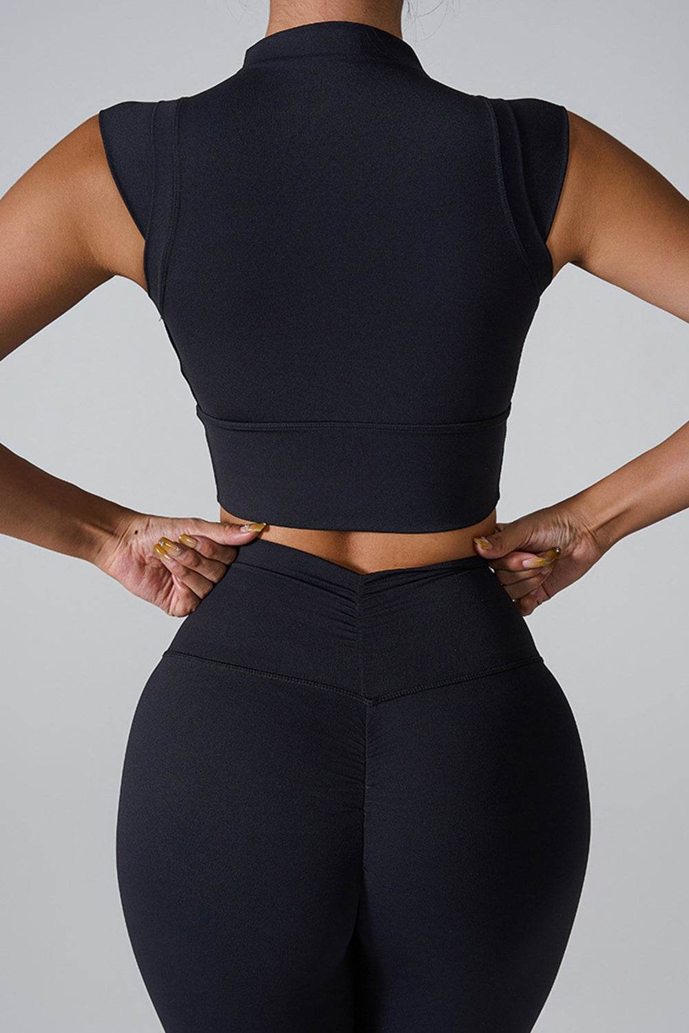 Mock Neck Active Tank - Fashions Envy