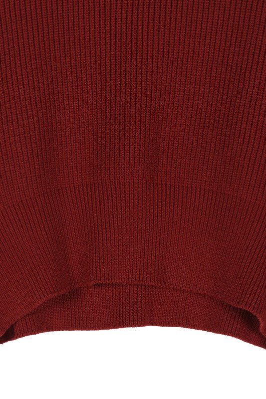 Ribbed Knit Crop Top and Skirt Set