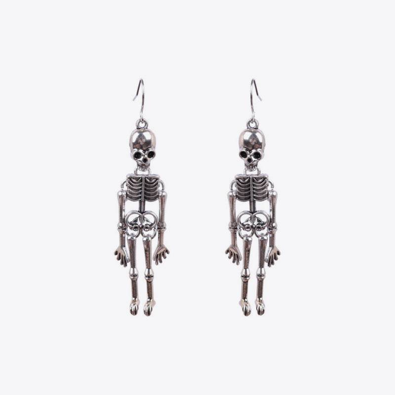 Skeleton Alloy Earrings - Fashions Envy