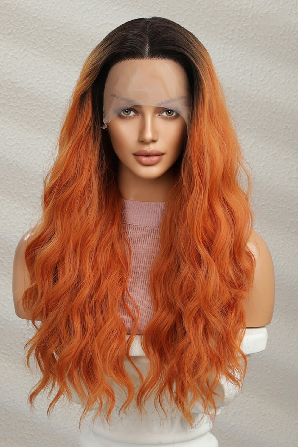 13*2" Lace Front Wigs Synthetic Long Wave 24" 150% Density - Fashions Envy