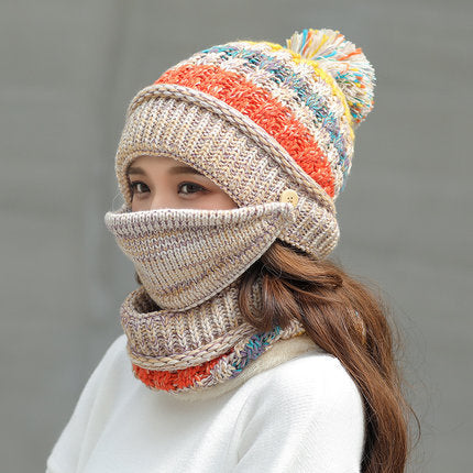 Warm Winter Beanie Hat Set - Neck and Face Cover