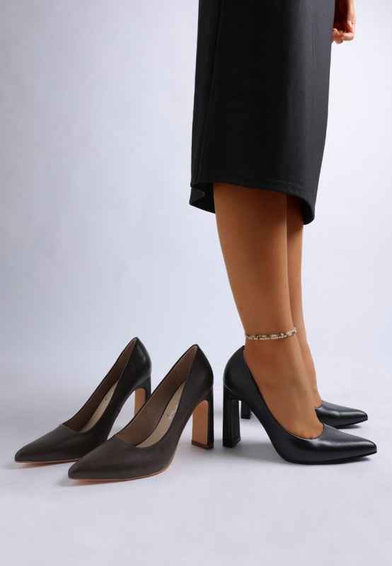 Shacarri Faux Leather Pumps