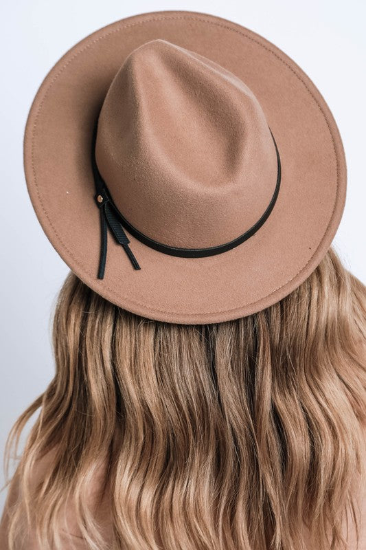 Panama Style Wide Brim Classic Felt Fedora