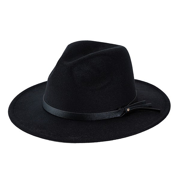 Panama Style Wide Brim Classic Felt Fedora
