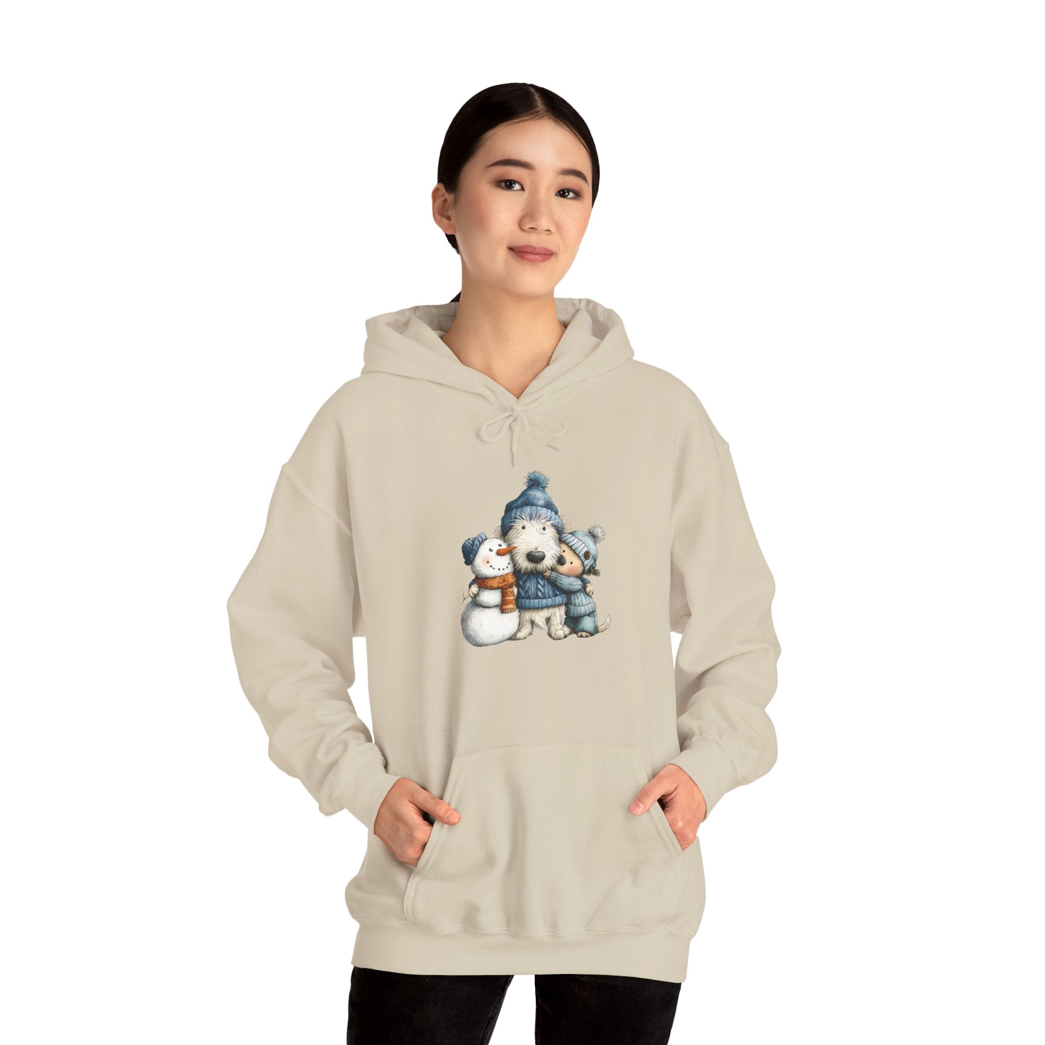 Snowman Puppy Hoodie - Adorable Winter Dog Sweatshirt
