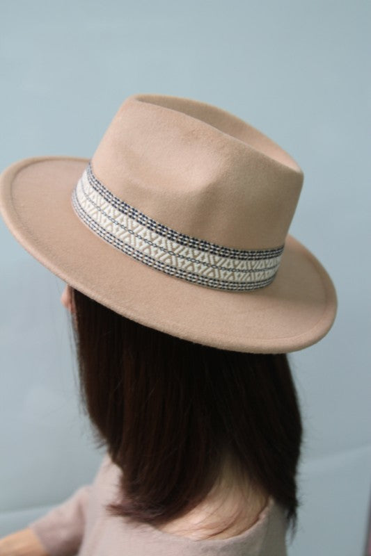 Boho Style Embroidered Classic Fedora Hat