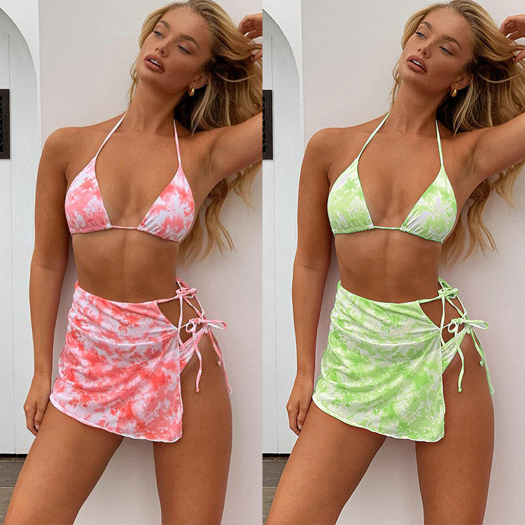 Split Tie-Dye Swimsuit - Ladies Beach Style