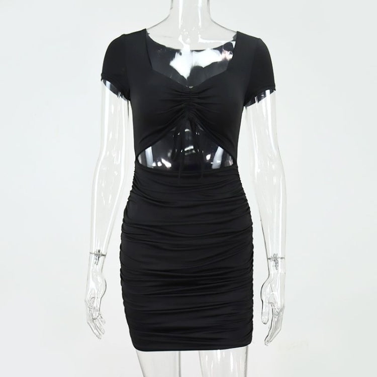 Ruched Cutout Mini Dress - Bodycon Party Dress
