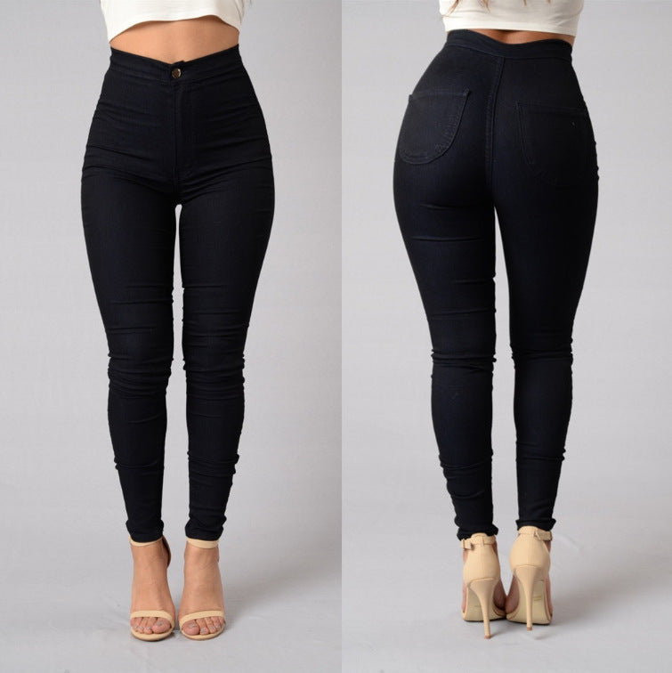 Women's Tight Legging Style Thin Waist Stretch Pencil Pants