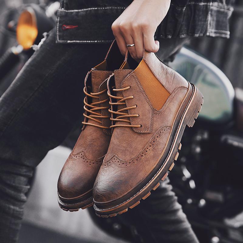 El Capo Leather Genuine Leather Boots