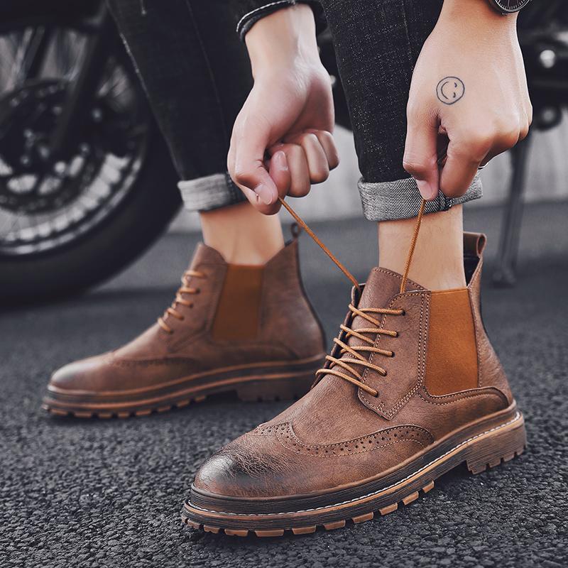 El Capo Leather Genuine Leather Boots