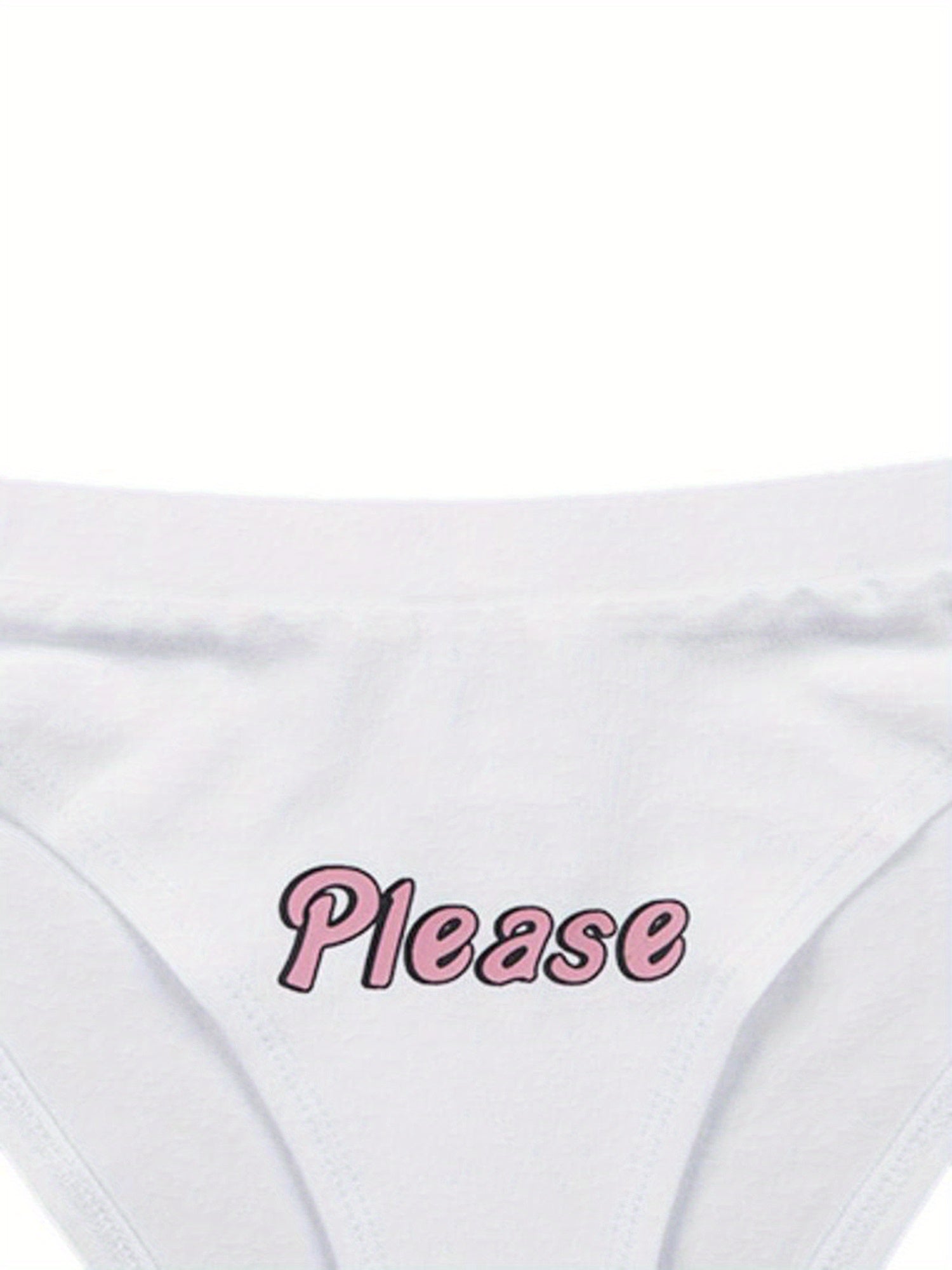 Letter Print "COME HERE DADDY" Lingerie Set - Sexy Crop Top & Panties