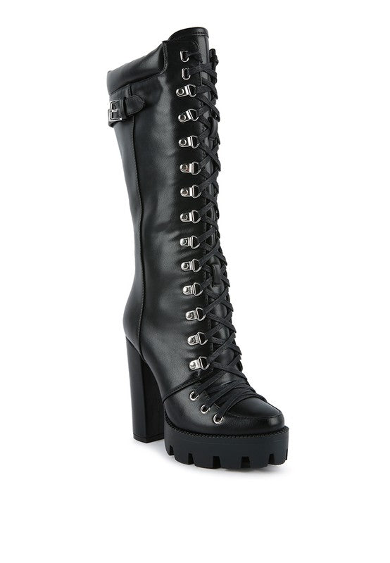 Magnolia Cushion Collared Side Zipper Biker Boot