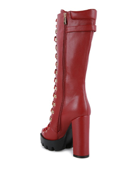 Magnolia Cushion Collared Side Zipper Biker Boot