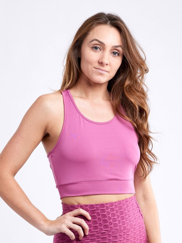 Activewear Racerback Lightweight Crop Tank Top