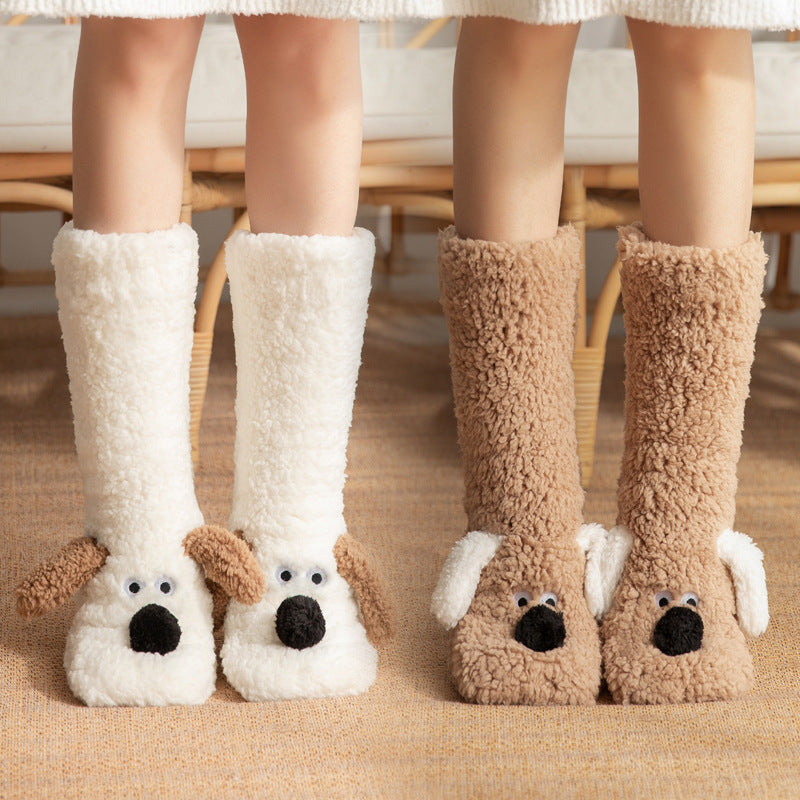 Plush Dog Socks - Non-Slip Cozy Floor Socks