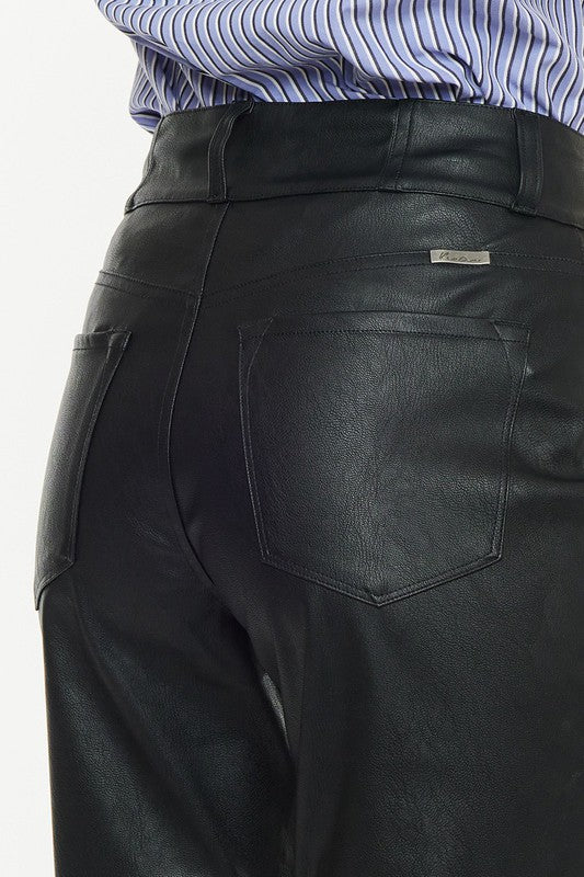 High Rise Skinny Straight Double Buttons Jeans