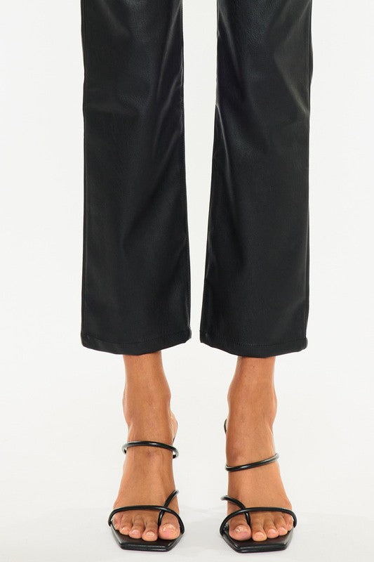 High Rise Skinny Straight Double Buttons Jeans