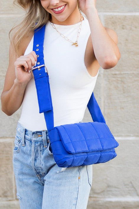 Selma Foldover Puffer Crossbody Bag