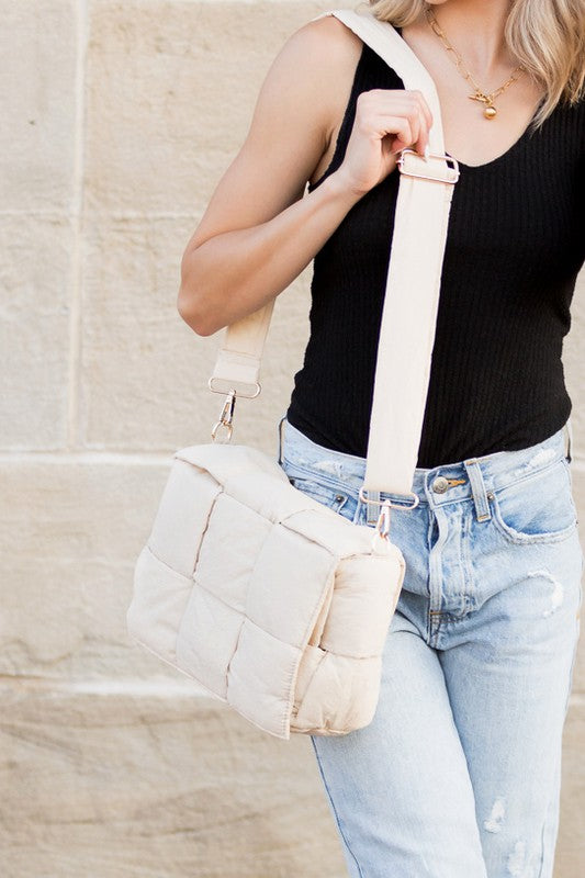 Romy Fold-Over Puffer Crossbody Bag Plus Pouch
