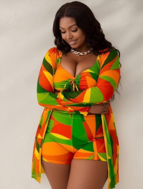 Two-Piece Swimsuit - Bohemian Print High Elasticity Bikini