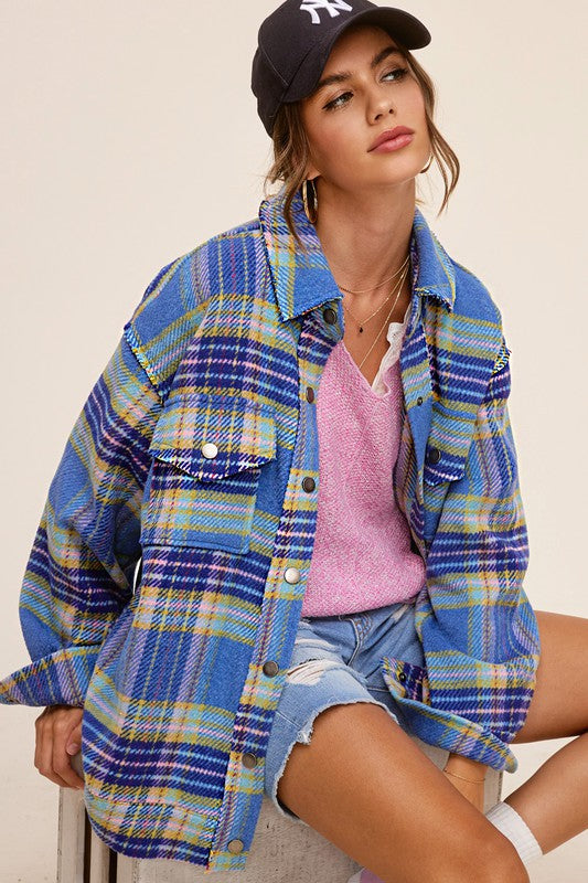Oversized Long Sleeve Collared Hailee Jacket