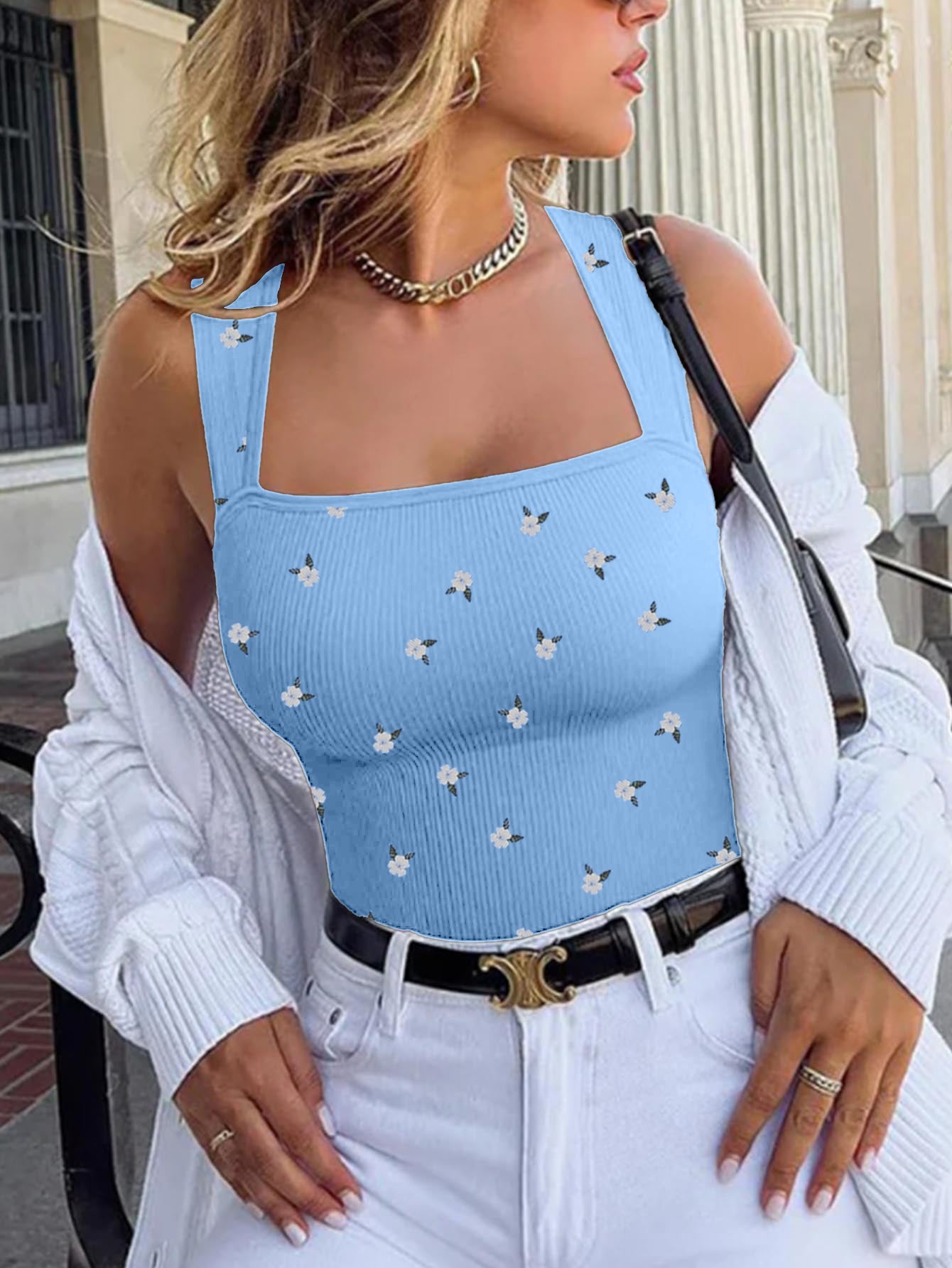 Women's One-piece Sleeveless Square Neck Skinny Yoga Bodysuit