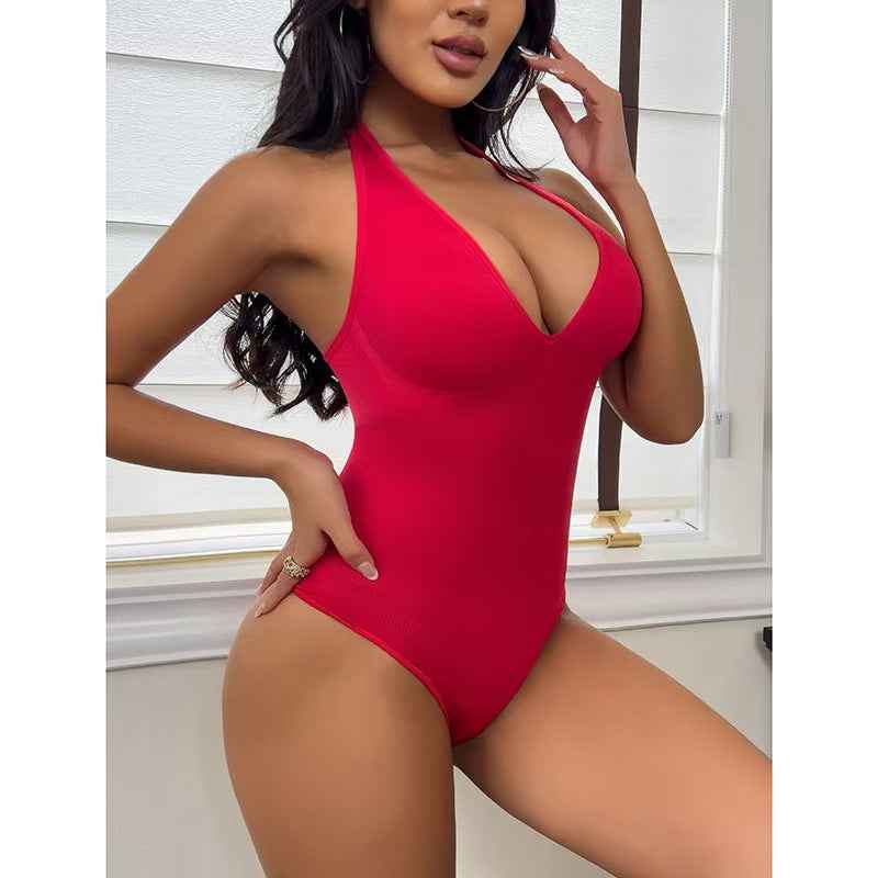 Seamless Shapewear Thong Bodysuit - Sculpting Tummy Control
