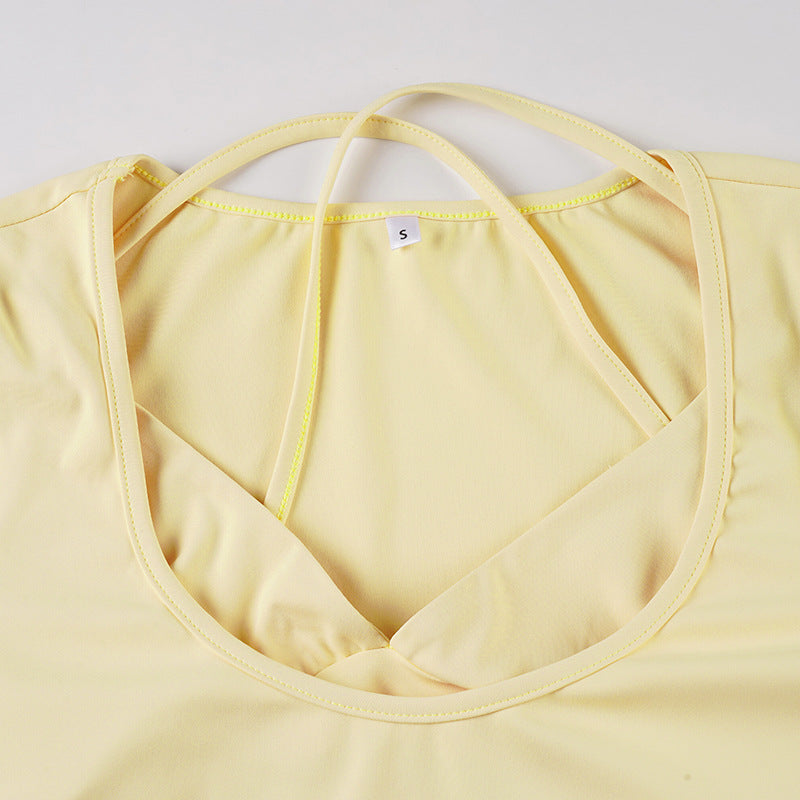 Athleisure Set - Long Sleeve Cami and Shorts