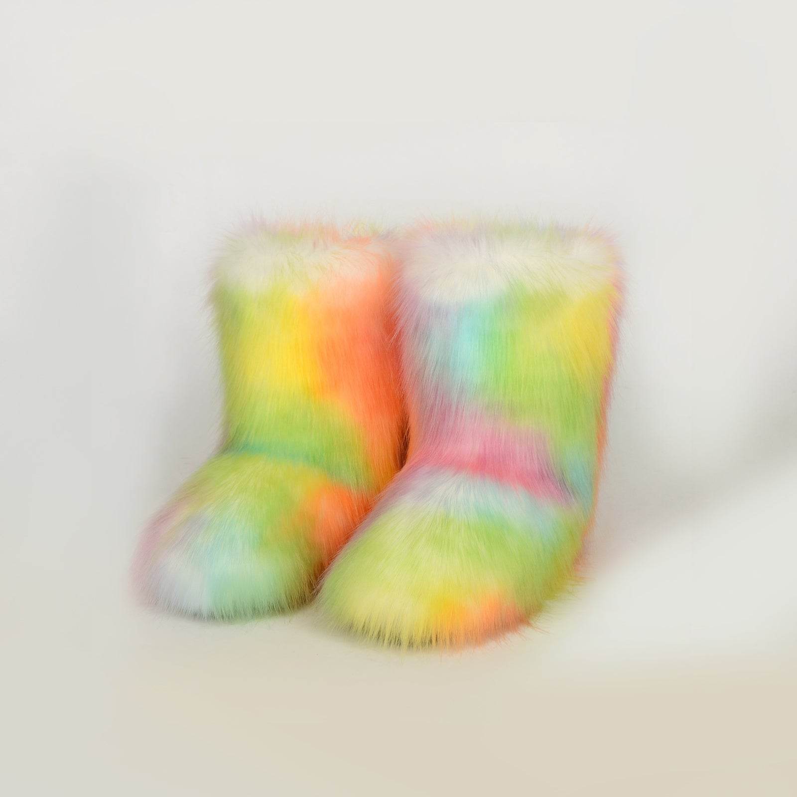 Thermal Fuzzy Platform Boots - Fashions Envy