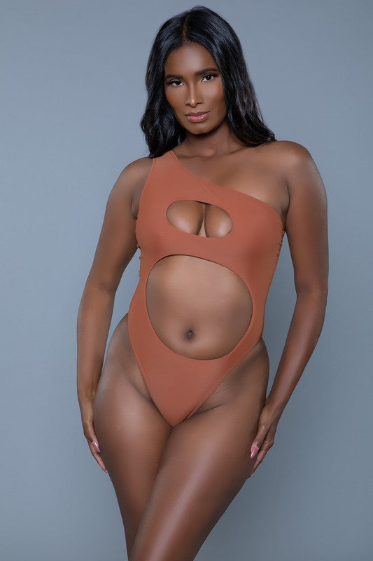 Chic Asymmetric Scarlett One Piece Swimsuit