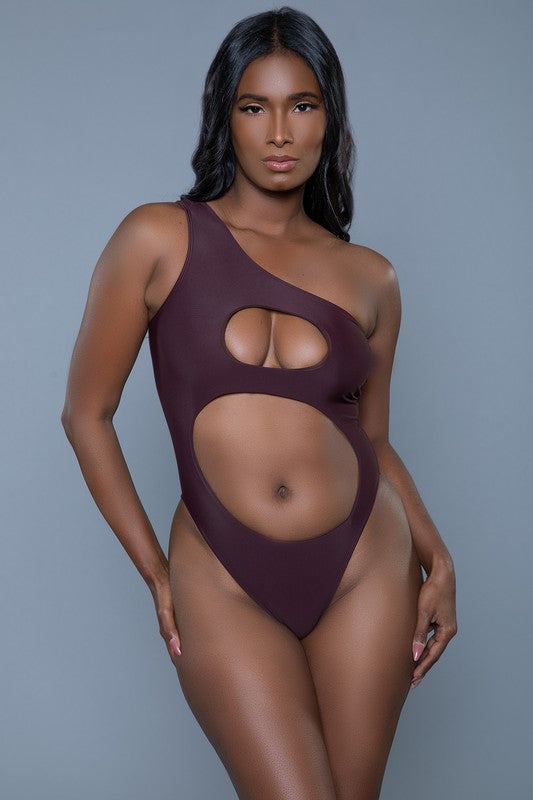 Chic Asymmetric Scarlett One Piece Swimsuit