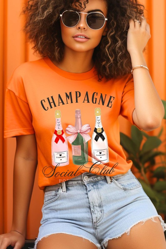 Champagne Social Club Graphic Short Sleeve T-Shirt