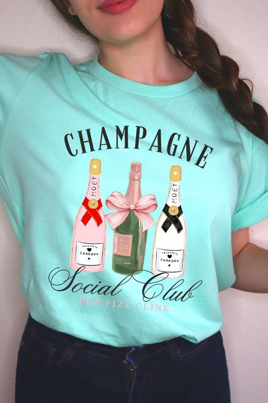 Champagne Social Club Graphic Short Sleeve T-Shirt