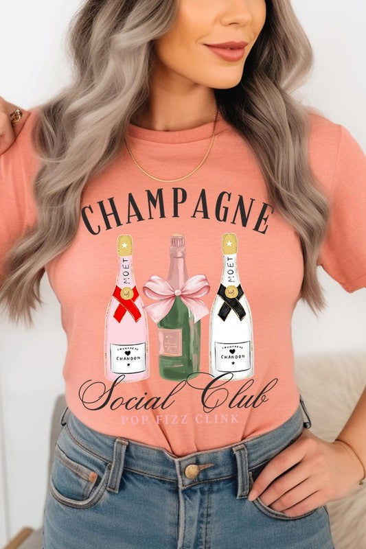 Champagne Social Club Graphic Short Sleeve T-Shirt