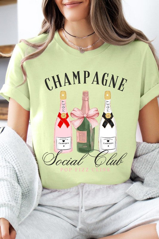 Champagne Social Club Graphic Short Sleeve T-Shirt