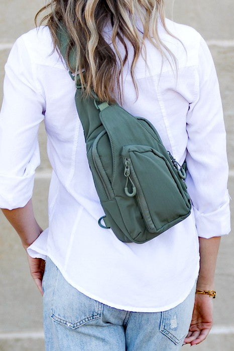 Pippa Reversible Nylon Sling Bag