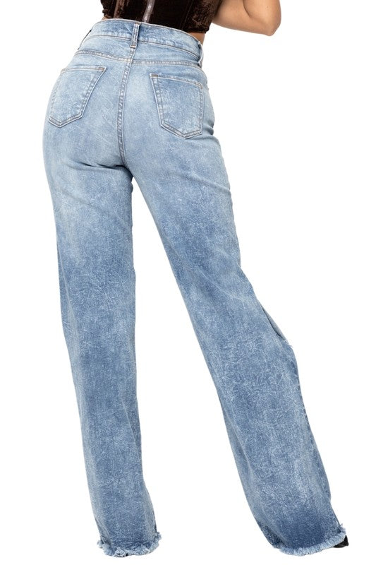 High Stretch Tyger Wide Leg Jeans