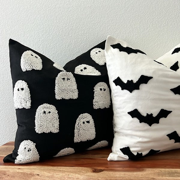 Halloween Tufted Accent Throw Pillow Cover