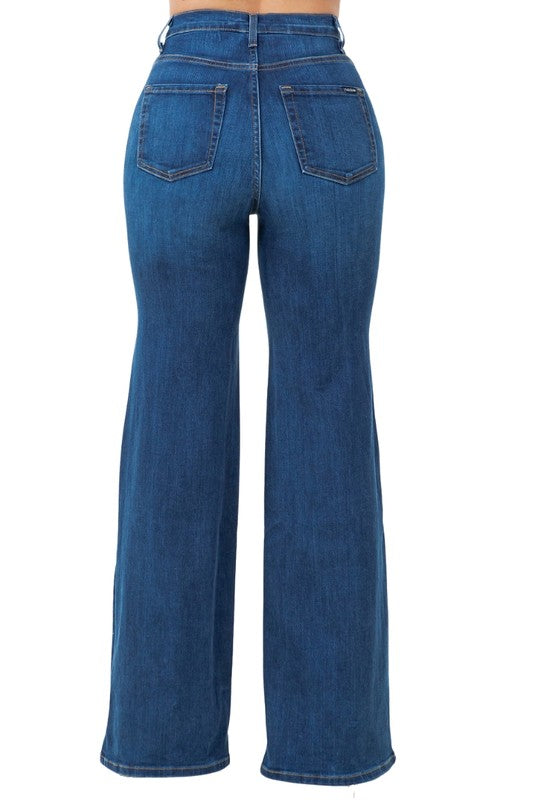 Brooklyn Varsity Patchwork Dark Wash Jeans