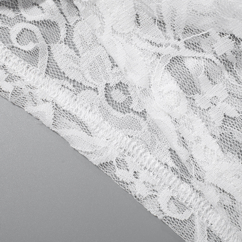 Lace See-Through Set - Blouse and Pants Intimate Wear