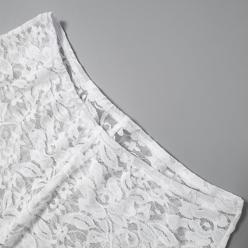 Lace See-Through Set - Blouse and Pants Intimate Wear