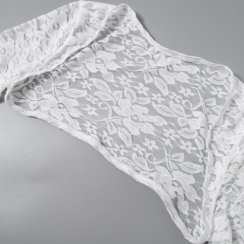 Lace See-Through Set - Blouse and Pants Intimate Wear