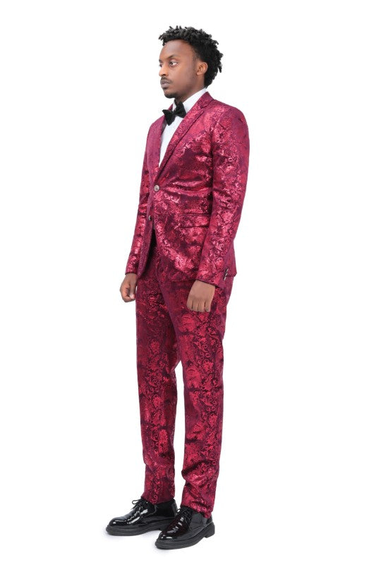 Mens Luxury Style Suit Set with Matching Pants - Fashions Envy