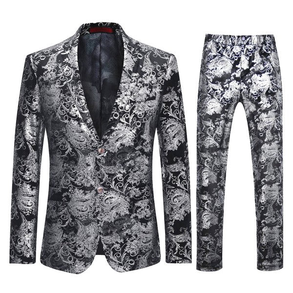 Mens Luxury Style Suit Set with Matching Pants - Fashions Envy