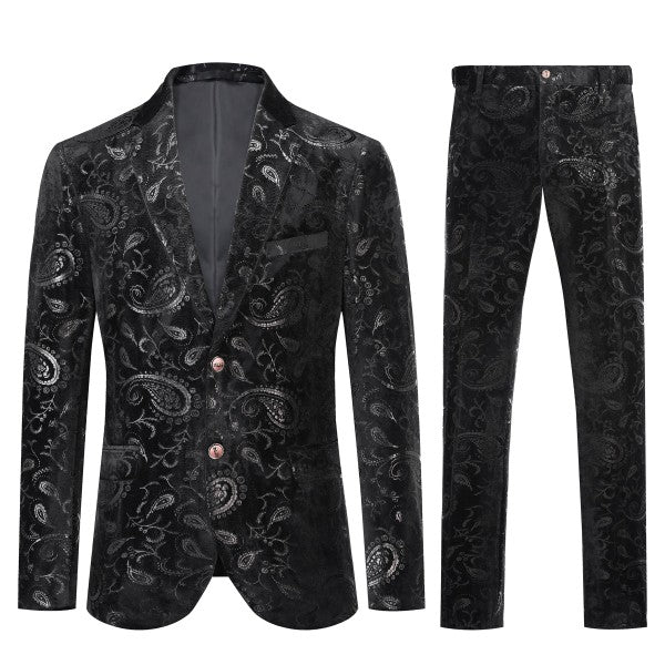 Mens Luxury Style Suit Set with Matching Pants - Fashions Envy