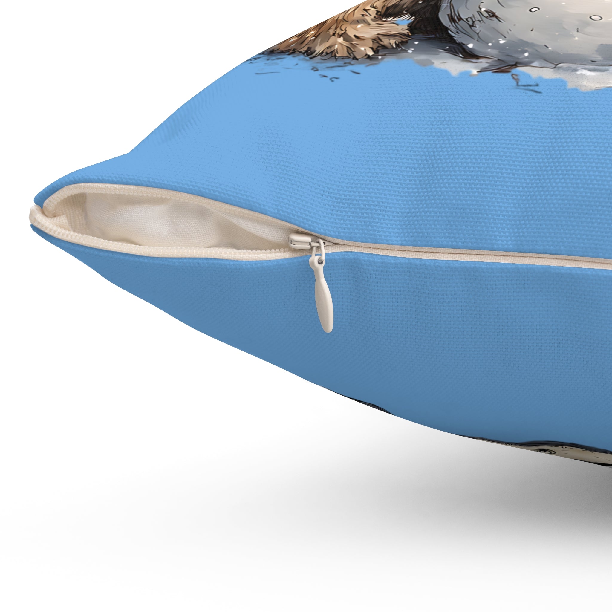 Whimsy Dog Pillow - Cozy 2-Sided Winter Decor