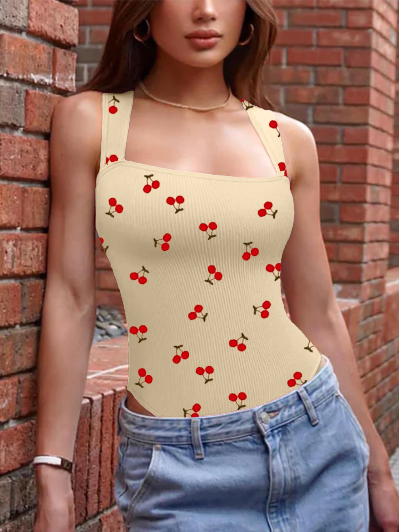 Women's One-piece Sleeveless Square Neck Skinny Yoga Bodysuit