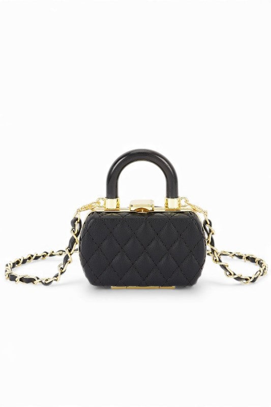 Mini Quilted Crossbody Bag - Iconic Top Handle